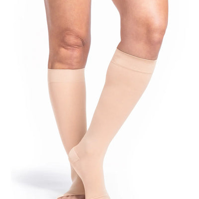 120C Sheer Fashion 15-20mmHg Open Toe Size A Honey