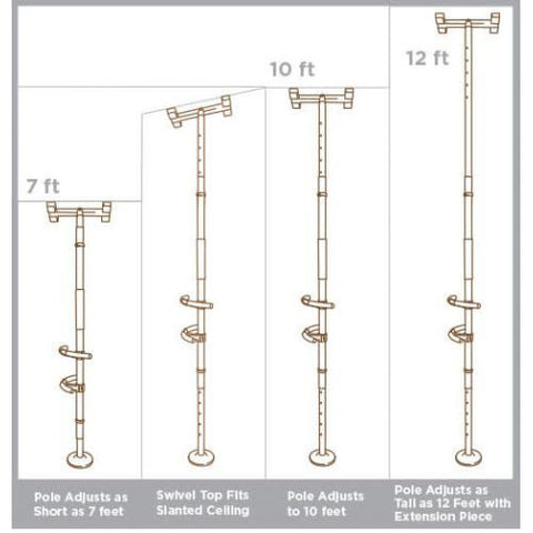 Stander Signature Life Sure Stand Security Pole with Handles 300lbs
