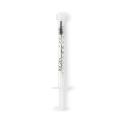 Medline Sterile Syringe only Latex-Free  Luer Lock 1ml
