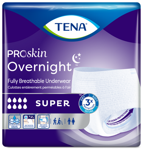 Tena ProSkin Overnight Super X-Large 12/bg 4/bx