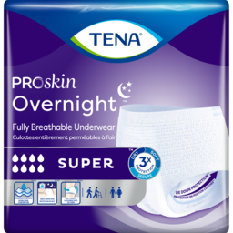 Tena ProSkin Overnight Super Underwear Medium 14/bg 56/bx