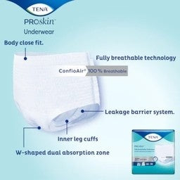 Tena Extra Underwear Medium 16/bg 4/bx