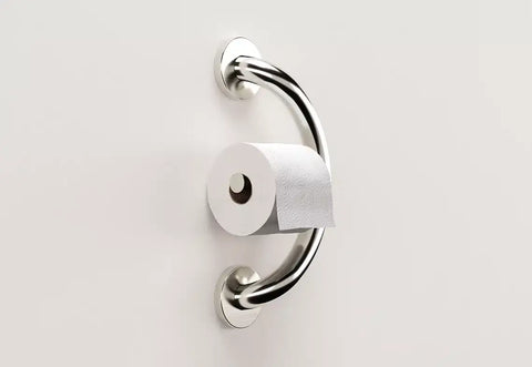 PLUS Toilet Paper Holder + Grab Bar