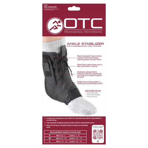OTC Ankle Stabilizer w/Heel Locking Straps