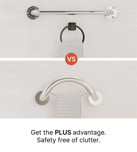 PLUS Towel Ring + Grab Bar