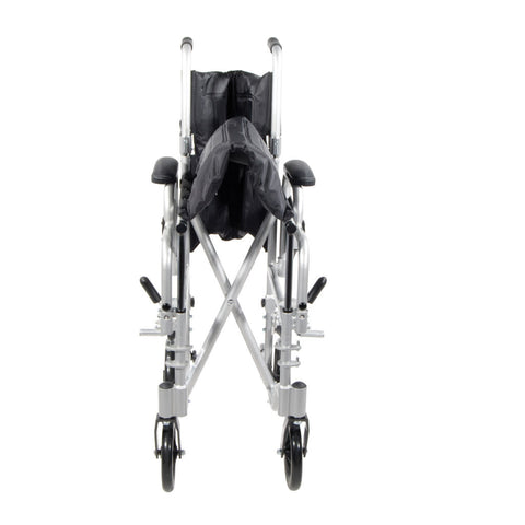 Drive Poly-Fly Transport Wheelchair Light Weight Quick Release Wheels 250lbs