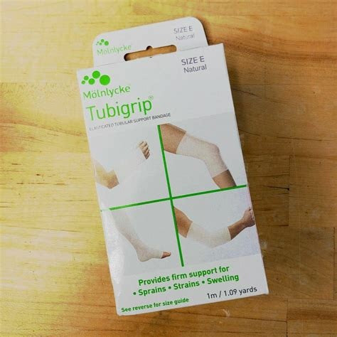 Molnlycke Tubigrip Tubular Bandage Size E 8.7-9.2cm Roll 1 Meter