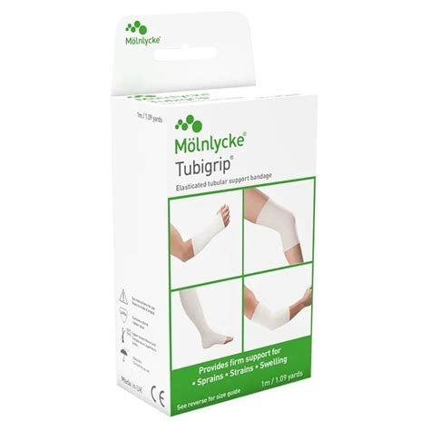 Molnlycke Tubigrip Tubular Bandage Size E 8.7-9.2cm Roll 1 Meter