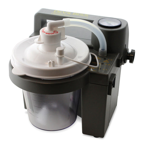 DeVilbiss Vacu-Aide® Suction Unit with Rechargeable Batteries and External Filters