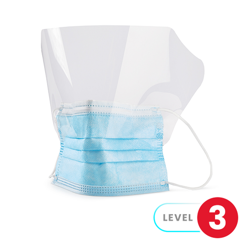 Kross Level 3 ASTM Medical Anti-Fog Face Masks & Visor 50/bx