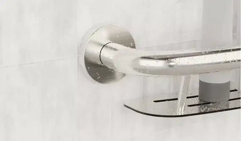 PLUS Shampoo Shelf + Grab Bar