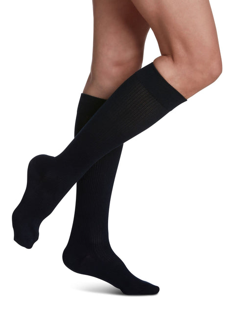 Women Casual Cotton Knee High Socks 15-20mmHg