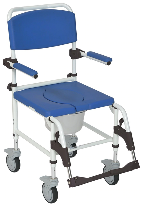 Drive Shower Seat & Commode Adjustable Wheels 275 lbs