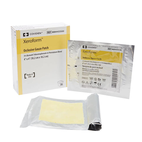Xereform Petrolatum Gauze, 4” X 4”, Sterile Non-Adherent Bx/25