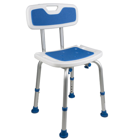 PCP Adjustable Padded Bath Seat w/Back