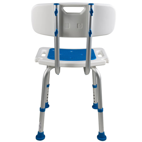 PCP Adjustable Padded Bath Seat w/Back