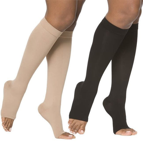Essential Opaque Knee High 30-40mmHg Open Toe