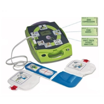 Zoll Aed Plus Semi-Auto External Defibrillator W/pads Case And Batteries